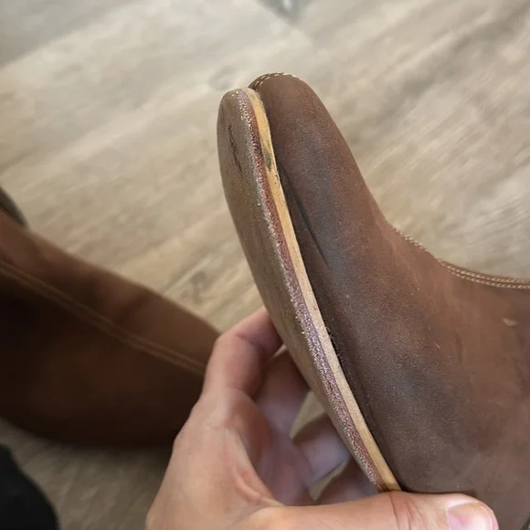 LA Zapateria Handmade Brown Snap Button Leather Booties - Picture 12 of 13